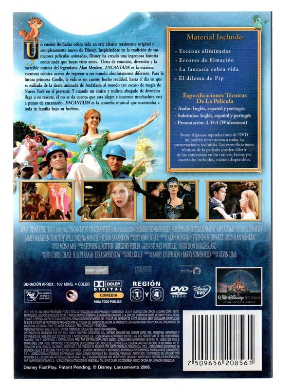 Dvd encantada - WALT DISNEY - Filmes - Magazine Luiza